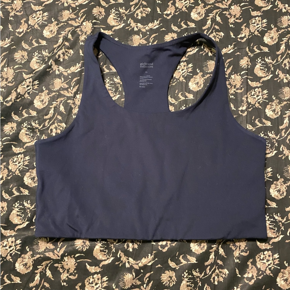 Girlfriend collective paloma bra navy